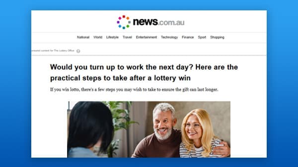 Would you turn up to work the next day? practical steps to take after a lottery win